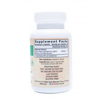 Eidon Bio organic huba Reishi extrakt 60 kapsúl