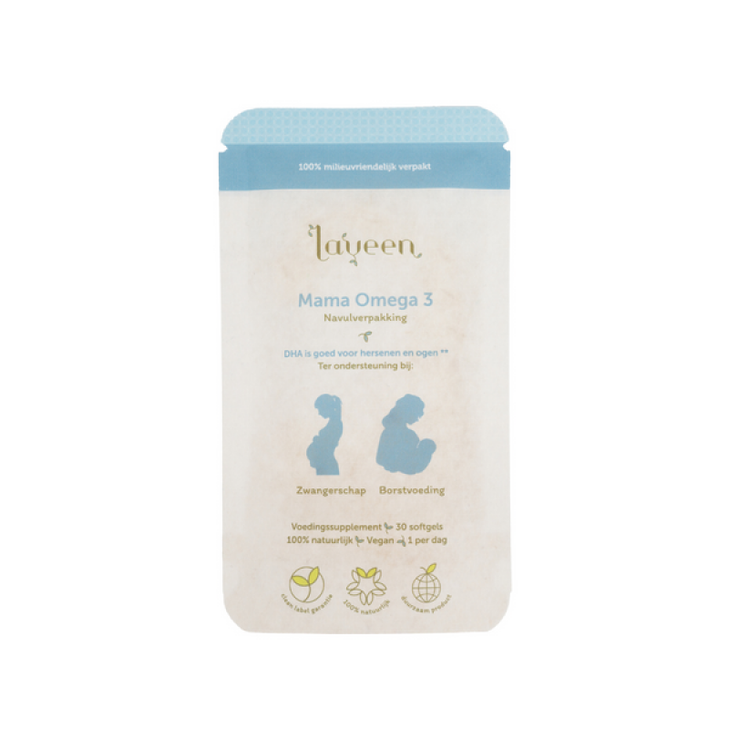 Laveen Refill Mama Omega 3 pre tehotné, náhradná náplň 30 ks