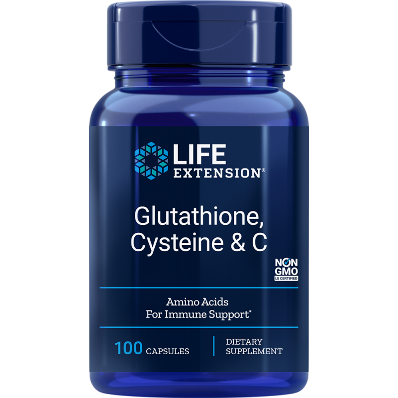 Life Extension Glutathione, Cysteine & C 100 kapsúl