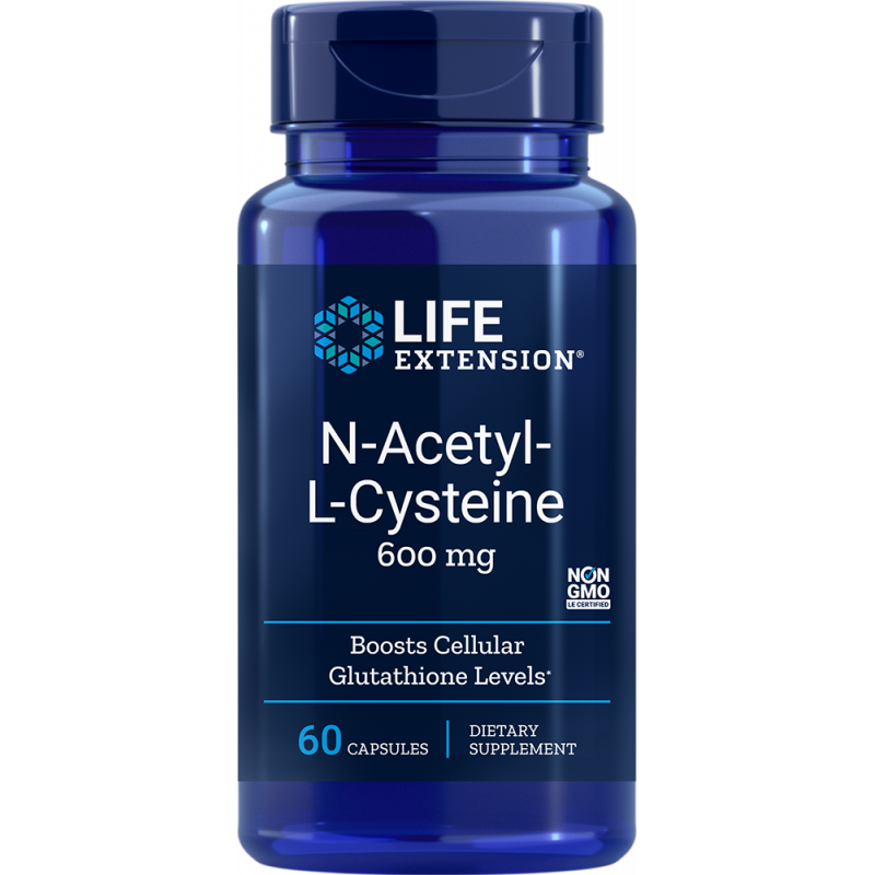 Life Extension N-acetyl-L-cysteín NAC 600 mg 60 kapsúl