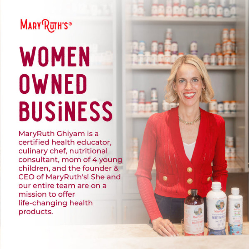 Mary Ruth's Ranný multivitamín tekutý malinový vegan