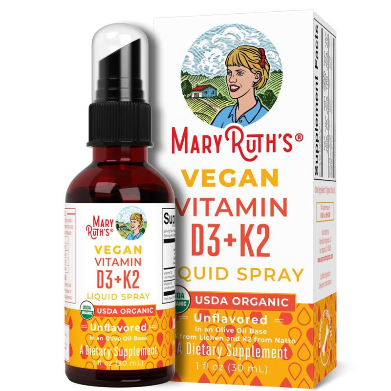 Mary Ruth's Bio Vitamín D3+K2 vegan tekutý sprej 30 ml