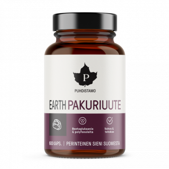 Puhdistamo Earth Chaga BIO 60 kapsúl