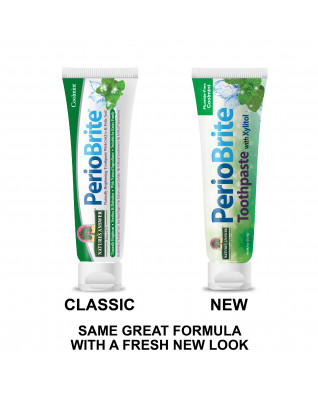 Nature's Answer Rozjasňujúca prírodná zubná pasta Periobrite so xylitolom bez fluoridu 113,4 g